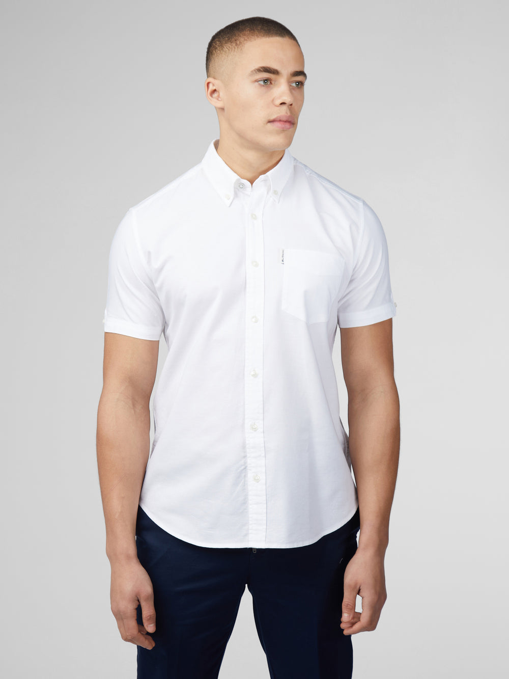 Chemises Ben Sherman Signature Short Sleeve Oxford Blanche | CZT-28971989